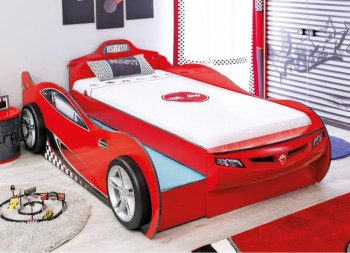 CARBED Кровать-машина Coupe с выдвижной кроватью Red 20.03.1306.00 в Кочках - kochki.mebel54.com | фото