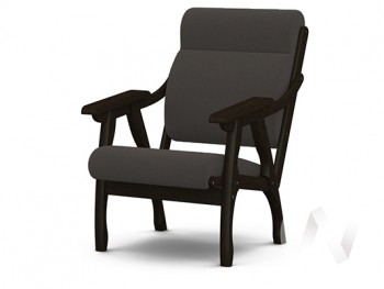 Кресло Вега-10 (венге лак/ULTRA GRAFIT) в Кочках - kochki.mebel54.com | фото