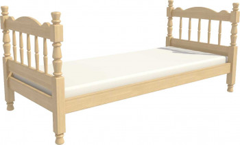 Кровать одинарная Аленка из массива сосны 800*1890 Сосна в Кочках - kochki.mebel54.com | фото