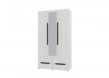 Шкаф 3-х створчатый с ящиками и зеркалом Вега (Прованс) в Кочках - kochki.mebel54.com | фото