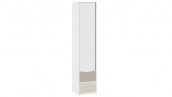 Шкаф для белья комбинированный «Сканди» Дуб Гарден/Белый/Глиняный серый в Кочках - kochki.mebel54.com | фото