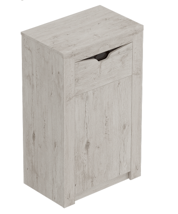 Тумба с дверцей и ящиком Соренто Дуб бонифаций/Кофе структурный матовый в Кочках - kochki.mebel54.com | фото
